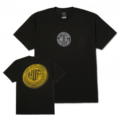 HUF T-SHIRT TOKEN SS BLACK