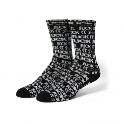 HUF SOCKS FUCK IT FLYER BLACK