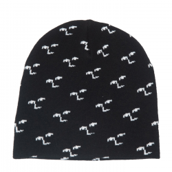 NONSENSE BEANIE FACE OFF BLACK
