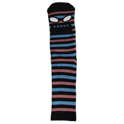 Chaussettes Toy Machine Socks Monster Face Mini Stripes Dusty Blue