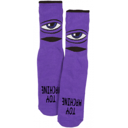 Chaussettes Toy Machine Socks Sect Eye Youth Purple
