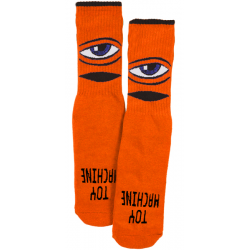 Chaussettes Toy Machine Socks Sect Eye Youth Orange
