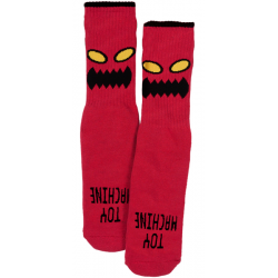Chaussettes Toy Machine Socks Monster Youth Red