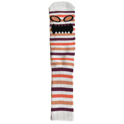 Chaussettes Toy Machine Socks Monster Face Mini Stripes Orange
