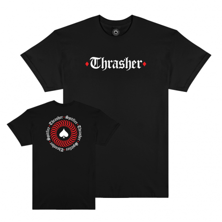 T-shirt Thrasher x Spitfire SS - The End OATH Black