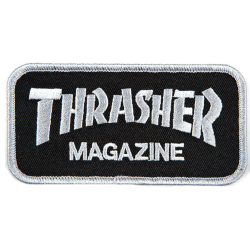 THRASHER PATCH LOGO GREY BLACK