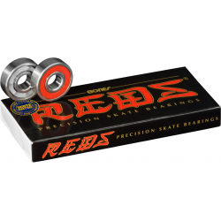 BONES ROULEMENTS (JEU DE 8) REDS