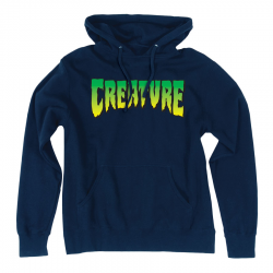 Sweat Creature Hood Creature Logo Navy