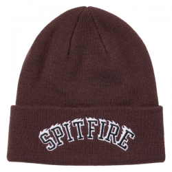 Bonnet Spitfire Beanie Team Bighead Flame Script Dark Red Black White