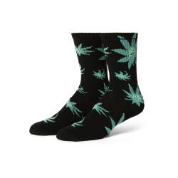 Chaussettes Huf Socks Green Buddy Exhale Black