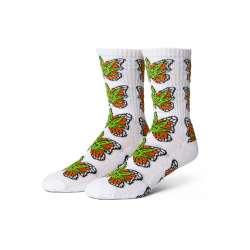 Chaussettes Huf Socks Green Buddyfly White