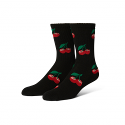 Chaussettes Huf Socks Cherry Bomd Crew Black