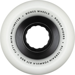 BONES WHEELS (JEU DE 4) ATF 59MM ROUGH RIDERS 80A WHT