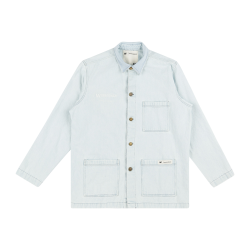 Blouson CAT Caterpillar Jacket Light Wash Denim Overshirt Light Wash
