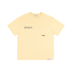 T-shirt CAT Caterpillar SS Heavy Work Pastello Yellow