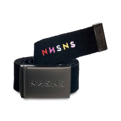 Ceinture Nonsense Belt Whip Brushed Gunmetal Black