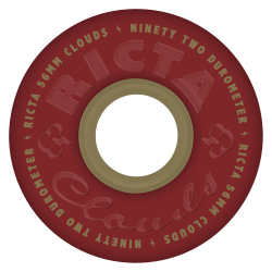 Roues Skate Rictal Wheels Clouds Maroon Gold 92A 56mm