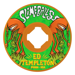 Roues de skate Slime Balls Wheels X Toy Machine Ed Templeton Vomit 54mm 95A Orange