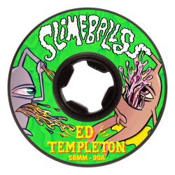 Roues de skate Slime Balls Wheels X Toy Machine Ed Templeton Vomit 58mm 95A Black