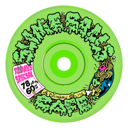 Roues de skate Slime Balls Wheels SB Cafe Light Ups Green 78A 60mm