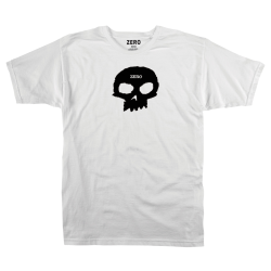 T-shirt Zero SS Single Skull White Black
