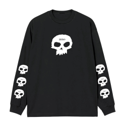 T-shirt Zero LS Single Skull Black