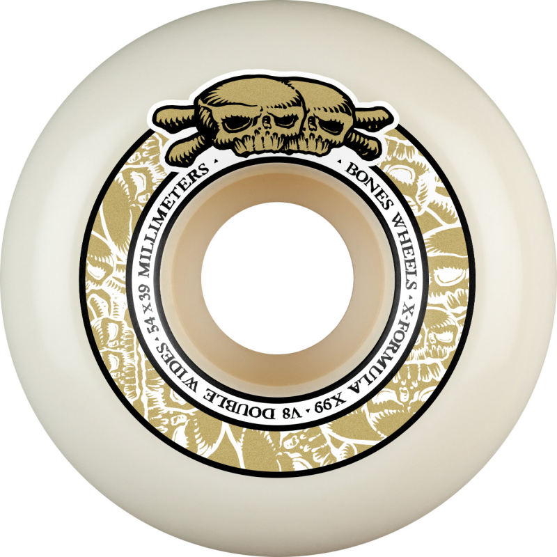Roues de skate Bones XF Double Wide 54mm V8 99A