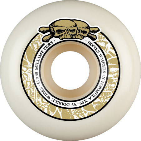 Roues de skate Bones XF Double Wide 56mm V8 99A