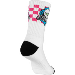 Chaussettes Powell Peralta Socks Ripper Blue Pink White Checker Stripes