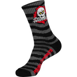 Chaussettes Powell Peralta Socks Ripper Charcaol Black Rips