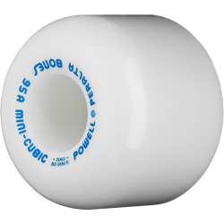 POWELL PERALTA WHEELS (JEU DE 4) 64MM MINI CUBICS 95A WHITE