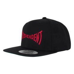 Casquette Independent Snapback Span Embroidered Black Dark Red