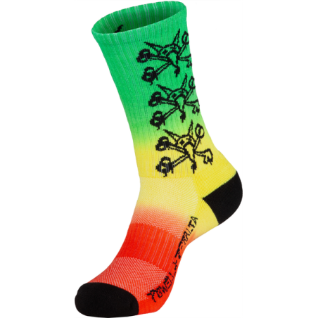 Chaussettes Powell Peralta Socks Vato Rats Rasta Fade