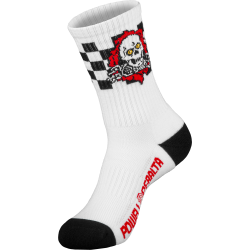 Chaussettes Powell Peralta Socks Ripper Checker stripes Red Black