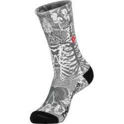 Chaussettes Powell Peralta Socks Skeleton Print PPP EmB Charcoal