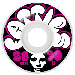 Roues de skate Opera Wheels 58mm Fatties White Pink 90A