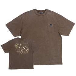 T-shirt DGK SS Bones Knit Washed Brown