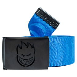 Ceinture Spitfire Belt Cut Out Crescent Jacquard Blue Black