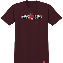 T-shirt Spitfire Old E Drop Bighead SS Burgundy