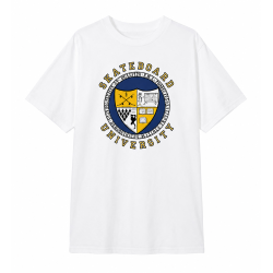 T-shirt World Industries SS Skateboard University White
