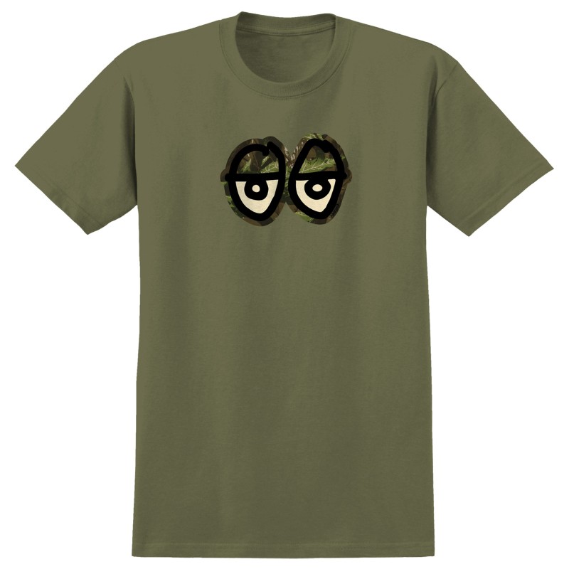T-shirt Krooked SS Eyes Camo Military Green
