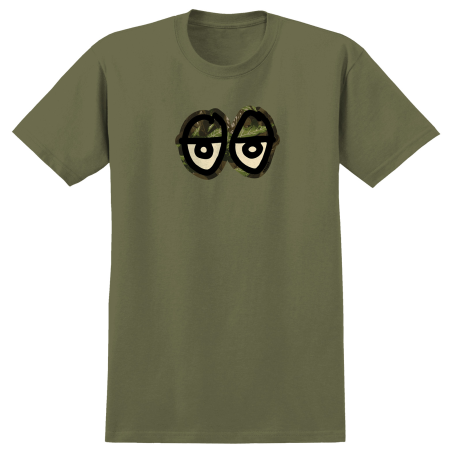T-shirt Krooked SS Eyes Camo Military Green