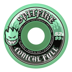 Roues de skate Spitfire wheels F4 99D Color Conicals Full Teal 52mm