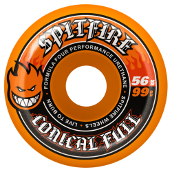 Roues de skate Spitfire wheels F4 99D Color Conicals Full Orange 56mm