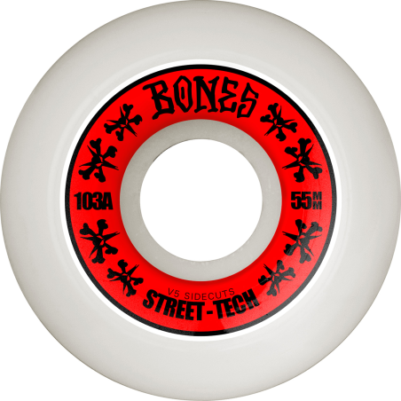 BONES WHEELS (JEU DE 4) STF 55MM V5 SIDECUTS 103A