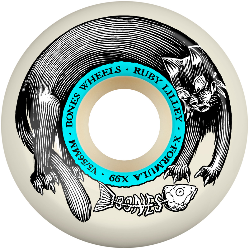 Roues de Skate Bones X-Formula Ruby Lilley Black Cat V5 Sidecut 56mm 99A