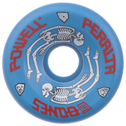 POWELL PERALTA WHEELS (JEU DE 4) 64MM G BONES BLUE