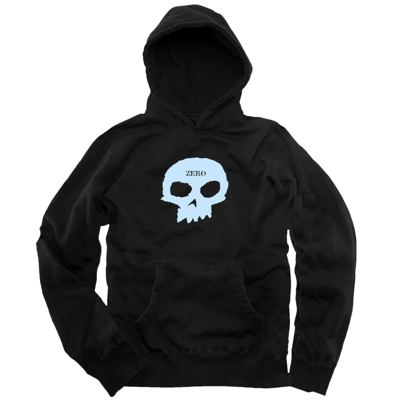 Sweat Zero Hood Single Skull Black White