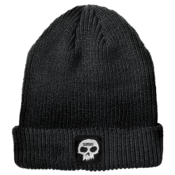 Bonnet Skate Zero Single Skull Patch Black