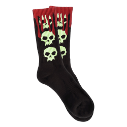 Chaussettes Skate Zero 3 Skull Glow In The Dark